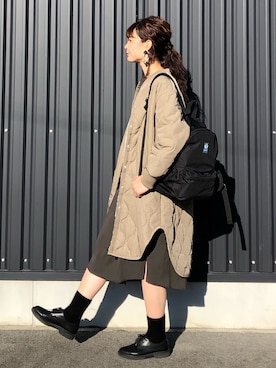 「DISCUS（ディスカス）のアイテム」を使った、yokoyama_yuuuさん（レディース・173cm）の秋コーディネート