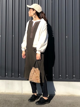 yokoyama_yuuuさん（レディース・173cm）の秋コーディネート