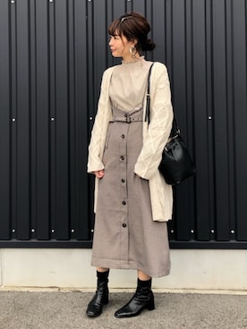 yokoyama_yuuuさん（レディース・173cm）の秋コーディネート