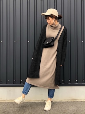 yokoyama_yuuuさん（レディース・173cm）の冬コーディネート