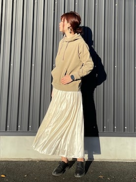 「Sugar spoon（シュガースプーン）のアイテム」を使った、yokoyama_yuuuさん（レディース・173cm）の冬コーディネート