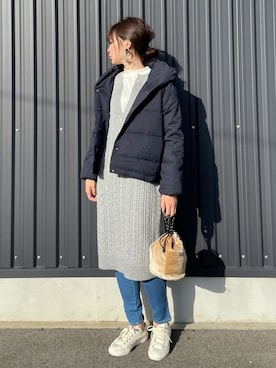 yokoyama_yuuuさん（レディース・173cm）の冬コーディネート