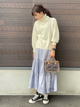 「cache cache（カシュ カシュ）のアイテム」を使った、yokoyama_yuuuさん（レディース・173cm）の冬コーディネート