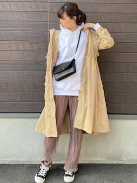 「トーンオントーン」｜yokoyama_yuuuさん（レディース・173cm）の冬コーディネート