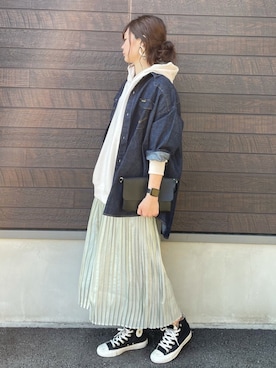 「Petit fleur（プチフルール）のアイテム」を使った、yokoyama_yuuuさん（レディース・173cm）の冬コーディネート