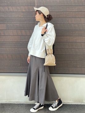 yokoyama_yuuuさん（レディース・173cm）の春コーディネート