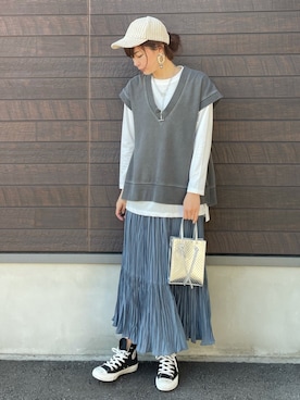 yokoyama_yuuuさん（レディース・173cm）の春コーディネート