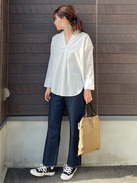 「MELO（メロ）のアイテム」を使った、yokoyama_yuuuさん（レディース・173cm）の春コーディネート