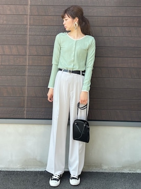 yokoyama_yuuuさん（レディース・173cm）の春コーディネート