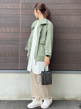 「Green　Parks（グリーンパークス）のアイテム（ブルゾン）」を使った、yokoyama_yuuuさん（レディース・173cm）の春コーディネート