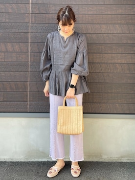 「ELENCARE DUE（エレンカーレデュエ）のアイテム」を使った、yokoyama_yuuuさん（レディース・173cm）の春コーディネート