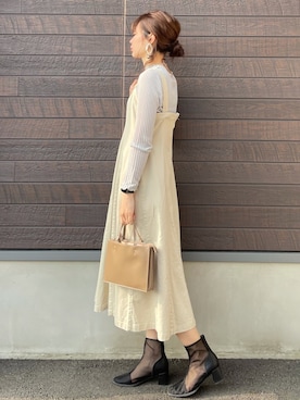 「SLURR（スラ―）のアイテム」を使った、yokoyama_yuuuさん（レディース・173cm）の春コーディネート