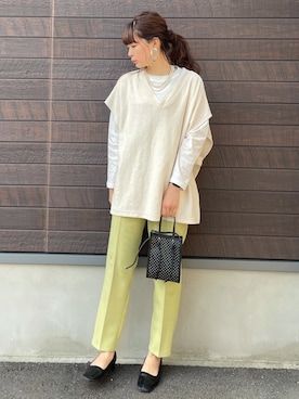 yokoyama_yuuuさん（レディース・173cm）の春コーディネート