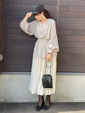 yokoyama_yuuuさん（レディース・173cm）の春コーディネート