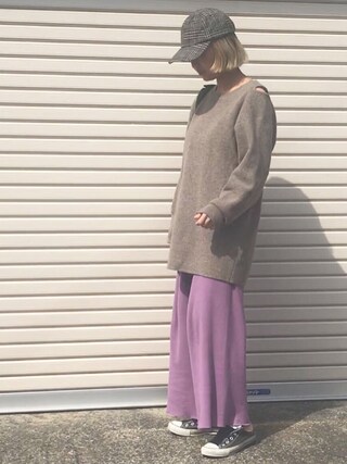 ＜6(ROKU)＞SHOULDER 2HOLE KNIT/ニット 6(ROKU)＞SHOULDER 2HOLE KNIT/ニットを使った人気ファッション