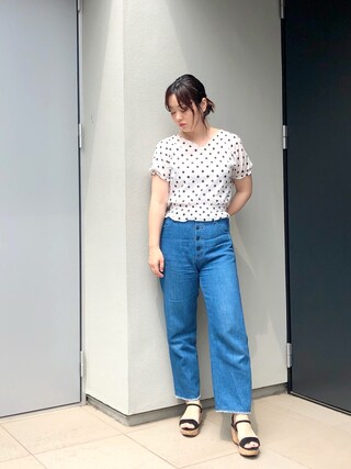 IENA（イエナ）の「ウェーブシャーリングツイストパフブラウス