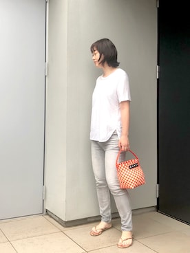 「haunt（ハウント）のアイテム」を使った、kumikoさん（レディース・165cm）の夏コーディネート