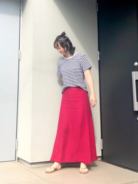 「LUCAS JACK（ルーカスジャック）のアイテム」を使った、kumikoさん（レディース・165cm）の夏コーディネート