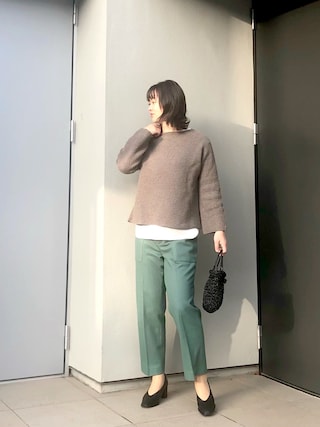 IENA（イエナ）の「ウールカシミヤ畦ホールプルオーバー◇（ニット