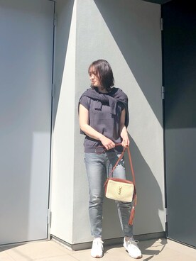 「FRAMeWORK（フレームワーク）のアイテム（アンサンブル）」を使った、kumikoさん（レディース・165cm）の春コーディネート