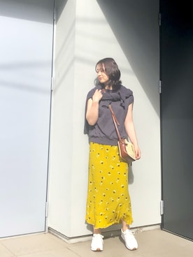 「サマーニット」｜「アイテム（アンサンブル）」を使った、kumikoさん（レディース・165cm）の春コーディネート