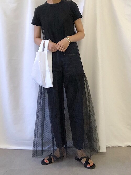 Sui ユニクロのtシャツ カットソーを使ったコーディネート Wear