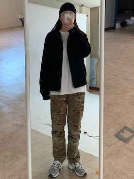「COVERNAT」｜「アイテム（ニットキャップ/ビーニー）」を使った、megoomi🌱さん（レディース・169cm）の春コーディネート