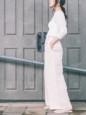 「アイテム（サンダル）」を使った、hira_tomoさん（レディース・168cm・30代）の夏コーディネート