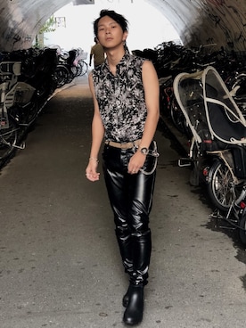 「JOHN LAWRENCE SULLIVAN」｜「アイテム（その他シューズ）」を使った、RikuNeichiさん（メンズ・176cm）の秋コーディネート