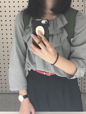 「ACCOMMODE（アコモデ）のアイテム（PC・スマホグッズ/家電）」を使った、おと☪︎さん（レディース・162cm）の冬コーディネート