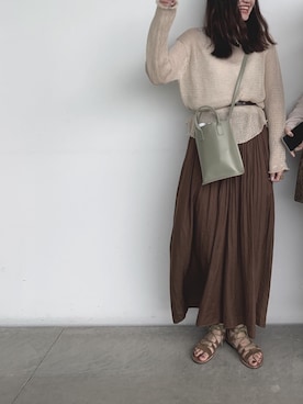 「omake（オマケ）のアイテム」を使った、おと☪︎さん（レディース・162cm）の秋コーディネート