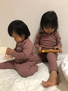 「H&M（エイチ・アンド・エム）のアイテム（ルームウェア）」を使った、funky fruitsさん（キッズ・100cm）の夏コーディネート
