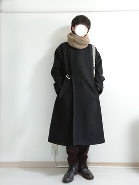「スヌード」｜「アイテム（トレンチコート）」を使った、フリフリさん（メンズ・167cm）の秋コーディネート