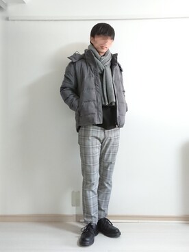 「improves（インプローブス）のアイテム（ダウンジャケット/コート）」を使った、フリフリさん（メンズ・167cm）の冬コーディネート