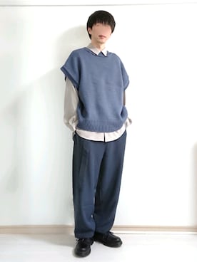 「tiptop（ティップトップ）のアイテム」を使った、フリフリさん（メンズ・167cm）の冬コーディネート