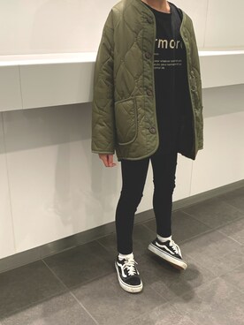 「green label relaxing（グリーンレーベルリラクシング）のアイテム（その他アウター）」を使った、Rihoさん（キッズ・135cm）の冬コーディネート