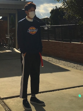 「NIKE（ナイキ）のアイテム（スリッポン）」を使った、さいこうさん（メンズ・173cm）の冬コーディネート