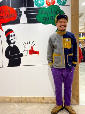 「goslowcaravan」｜「アイテム（ジャケット/アウター）」を使った、vanvanmoritaさん（メンズ・177cm）の冬コーディネート