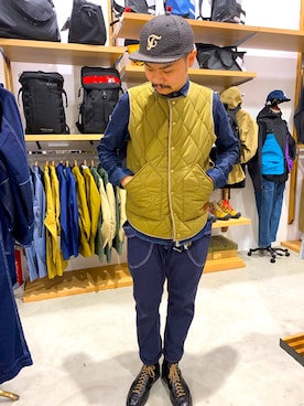 「devadurga（デヴァドゥルガ）のアイテム」を使った、vanvanmoritaさん（メンズ・177cm）の冬コーディネート