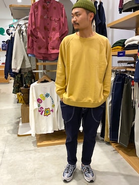 「goslowcaravan」｜vanvanmoritaさん（メンズ・177cm）の冬コーディネート