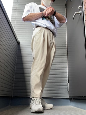 「2002R」｜「アイテム（アクセサリー）」を使った、りとさん（メンズ・165cm）の春コーディネート