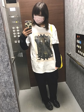 「Dr. Martens（ドクターマーチン）のDr.Martens (ドクターマーチン)/1461 3EYE GIBSON SHOES（その他シューズ）」を使った、ババアさん（レディース・163cm）の秋コーディネート