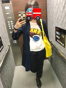 「Dr. Martens（ドクターマーチン）のDr.Martens (ドクターマーチン)/1461 3EYE GIBSON SHOES（その他シューズ）」を使った、ババアさん（レディース・163cm）の秋コーディネート