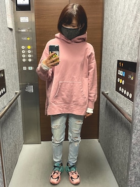 「MP STORE（エムピーストア）のアイテム」を使った、ババアさん（レディース・163cm）の春コーディネート