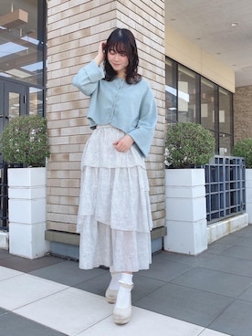 マジェスティックレゴン越谷レイクタウン店スタッフさん（レディース・155cm）の春コーディネート