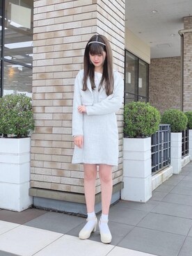 「ロンt」｜「アイテム（その他アウター）」を使った、マジェスティックレゴン越谷レイクタウン店スタッフさん（レディース・160cm）の春コーディネート