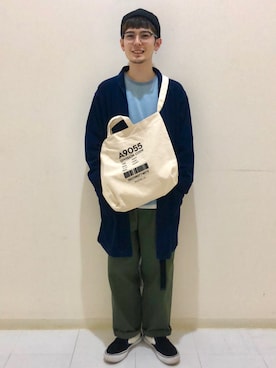 「RAGEBLUE（レイジブルー）のアイテム（その他アウター）」を使った、やんぬ(はらだ)さん（メンズ・165cm）の春コーディネート