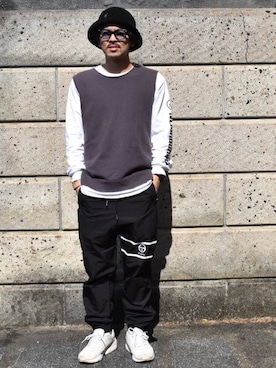 「SERGIO TACCHINI（セルジオタッキーニ）のアイテム」を使った、ゆうきしさん（メンズ・165cm）の春コーディネート