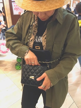 「SALON adam et rope'（サロン アダム エ ロペ）のアイテム（ハット）」を使った、ayanoさん（レディース・153cm）の春コーディネート