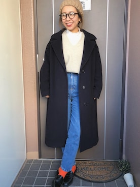 VICTORIAN LAMBS WOOL シャルム オーバーサイズコート_#を使った人気